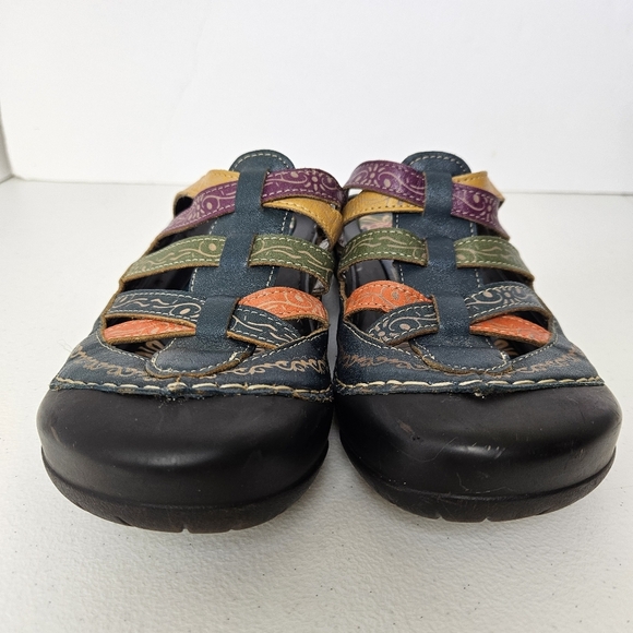 Elite By Corkys Rock Colorful Leather Slip On Shoes 7 - Picture 2 of 10